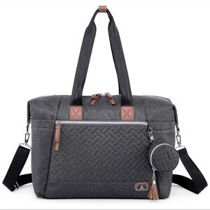 Dikaslon Baby Large Bag Tote Boy Girls Dark Grey Multi Pocket Bag Multi Pocket